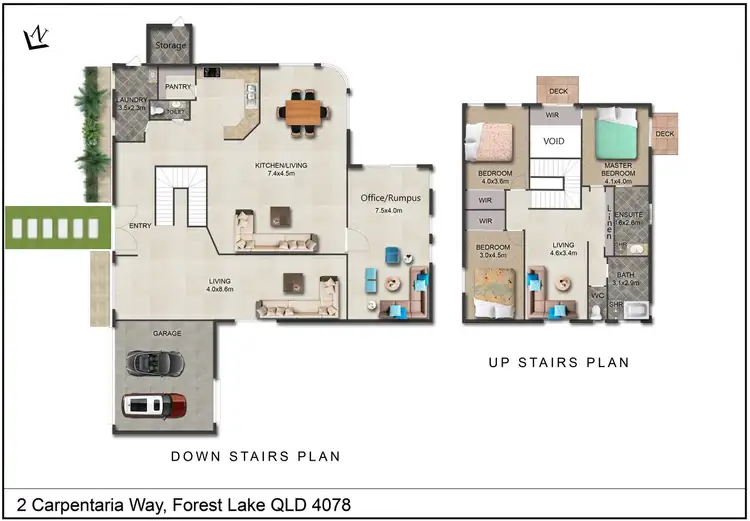 Floorplan of Homely house listing, 2 Carpentaria Way, Forest Lake QLD 4078