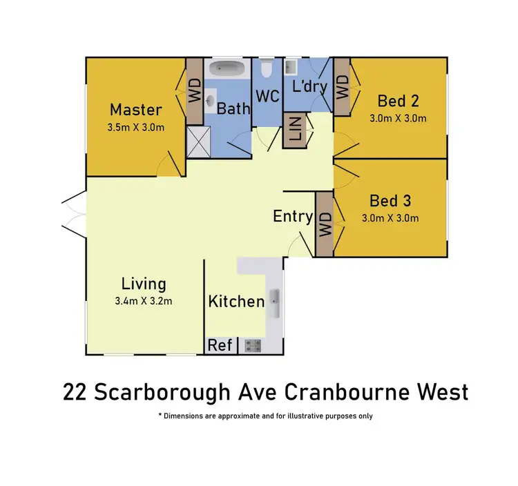 Floorplan of Homely house listing, 22 Scarborough Avenue, Cranbourne West VIC 3977