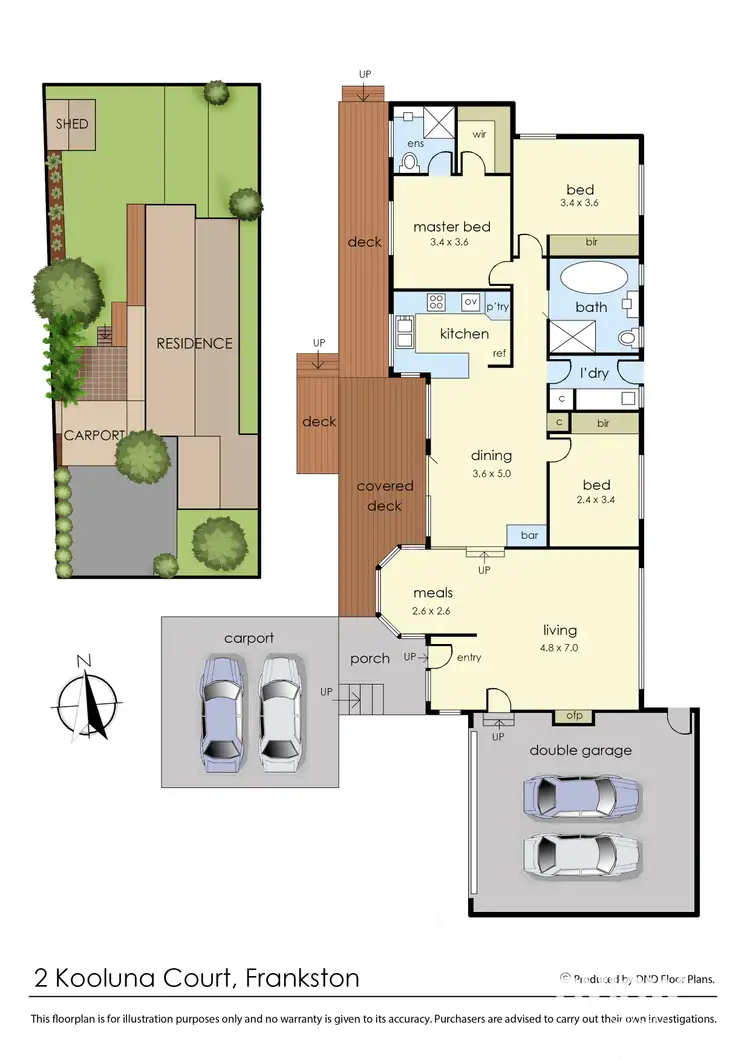 Floorplan of Homely house listing, 2 Kooluna Court, Frankston VIC 3199
