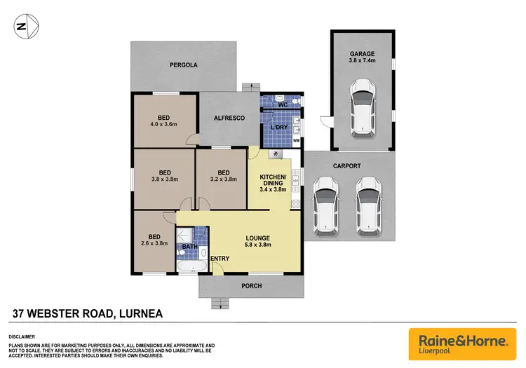 Floorplan of Homely house listing, 37 Webster Road, Lurnea NSW 2170