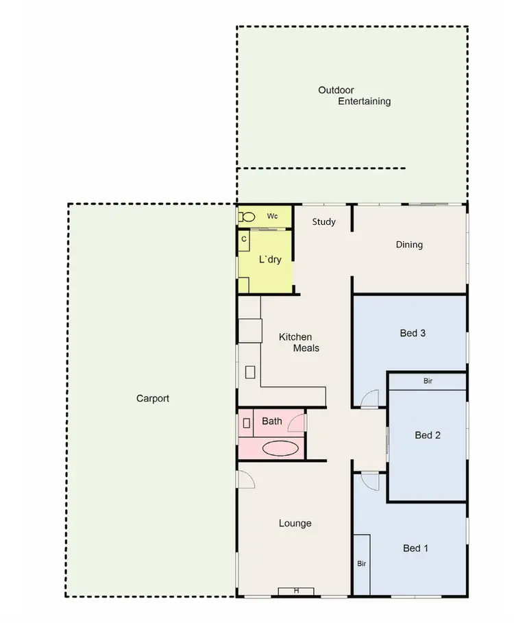 Floorplan of Homely house listing, 15 Churchill Avenue, Ararat VIC 3377