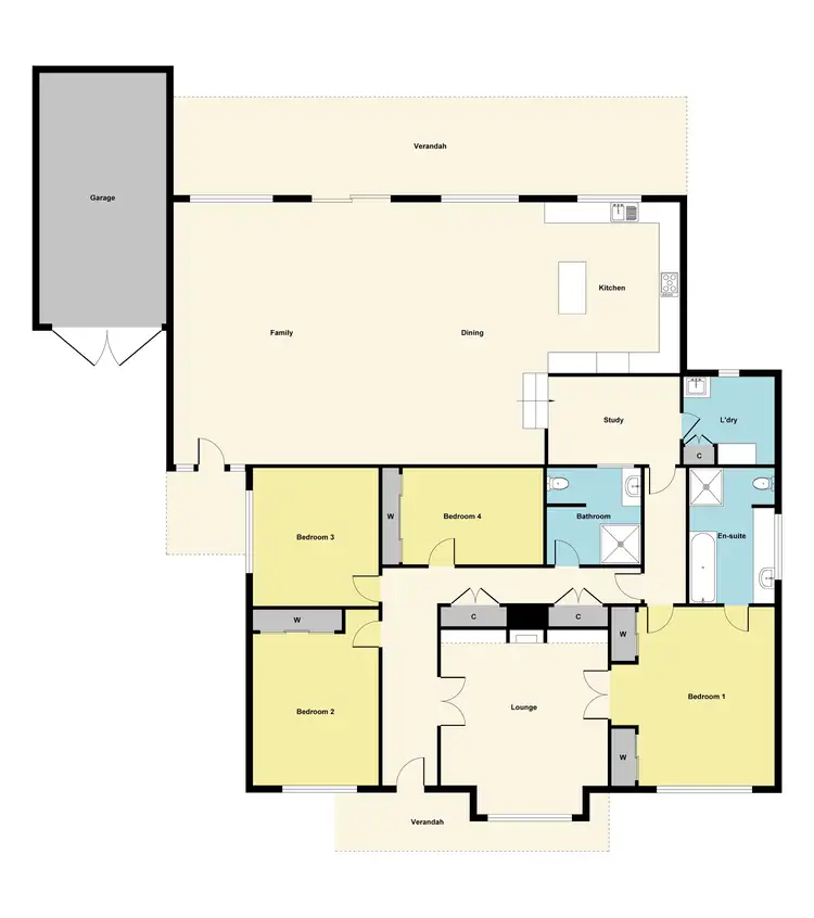 Floorplan of Homely house listing, 6-8 Dawson Street, Ararat VIC 3377