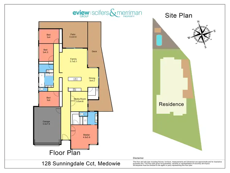 Floorplan of Homely house listing, 128 Sunningdale Circuit, Medowie NSW 2318