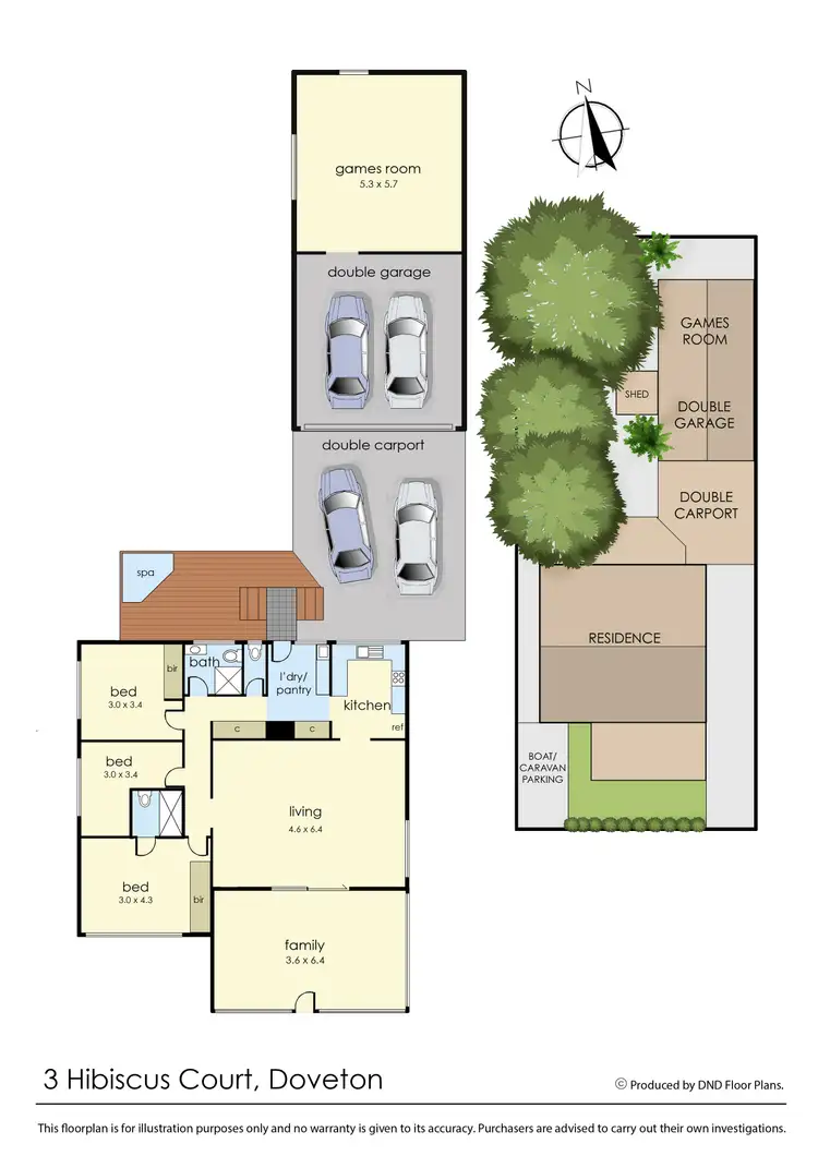 Floorplan of Homely house listing, 3 Hibiscus Court, Doveton VIC 3177