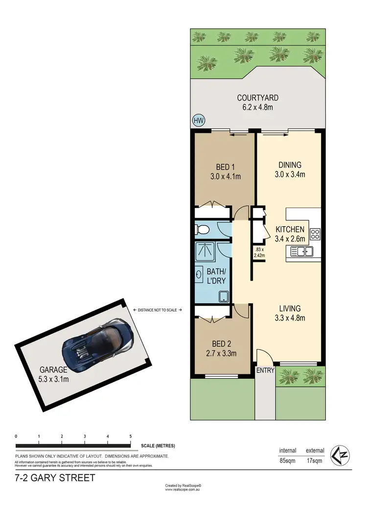 Floorplan of Homely townhouse listing, 7/2 Gary Street, Morningside QLD 4170