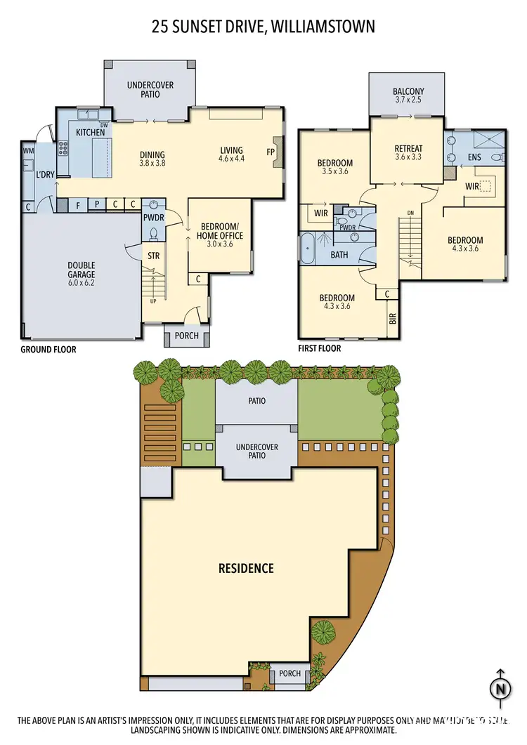 Floorplan of Homely house listing, 25 Sunset Drive, Williamstown VIC 3016