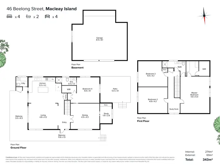 Floorplan of Homely house listing, 46 Beelong Street, Macleay Island QLD 4184