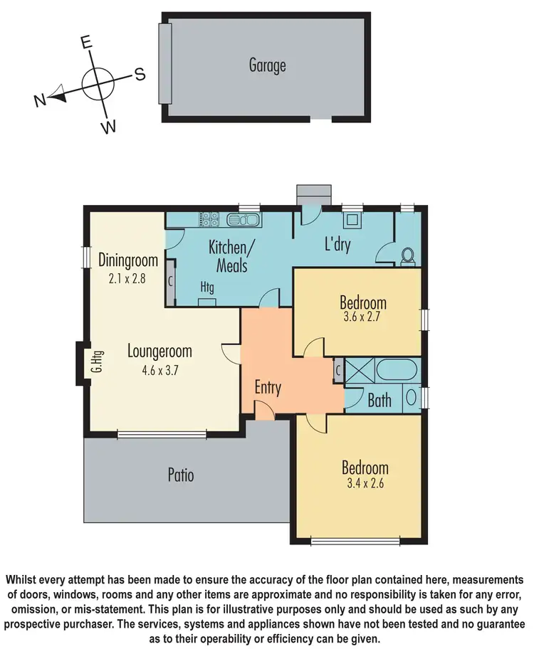Floorplan of Homely unit listing, 2A Bevan Avenue, Clayton South VIC 3169