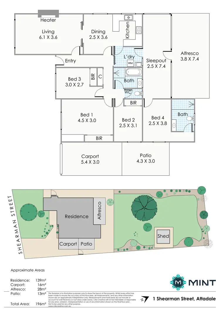 Floorplan of Homely house listing, 1 Shearman Street, Attadale WA 6156