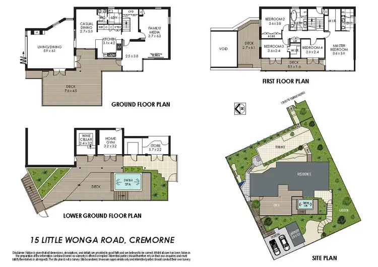 Floorplan of Homely house listing, 15 Little Wonga Road, Cremorne NSW 2090