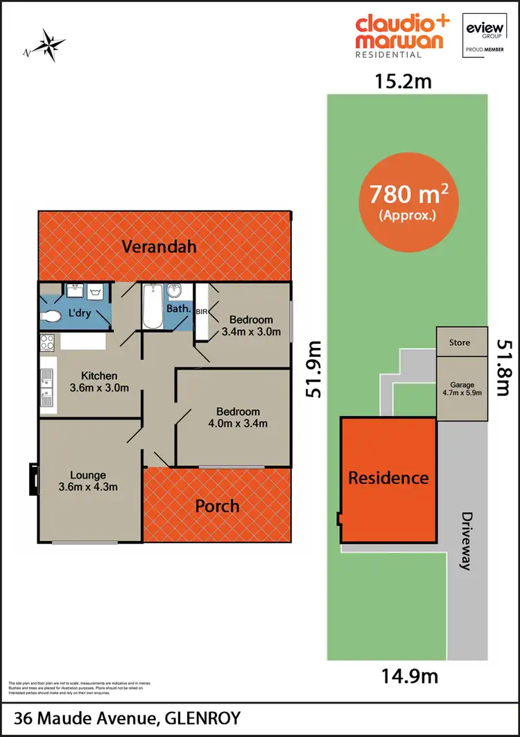 Floorplan of Homely house listing, 36 Maude Avenue, Glenroy VIC 3046