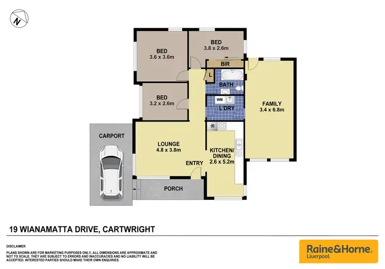 Floorplan of Homely house listing, 6 Yampi Place AKA 19 Wianamatta Drive, Cartwright NSW 2168