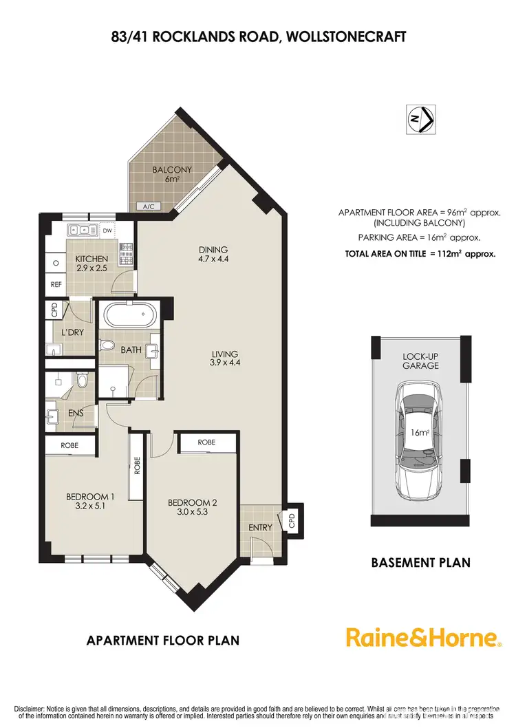 Floorplan of Homely apartment listing, 83/41 Rocklands Road, Wollstonecraft NSW 2065