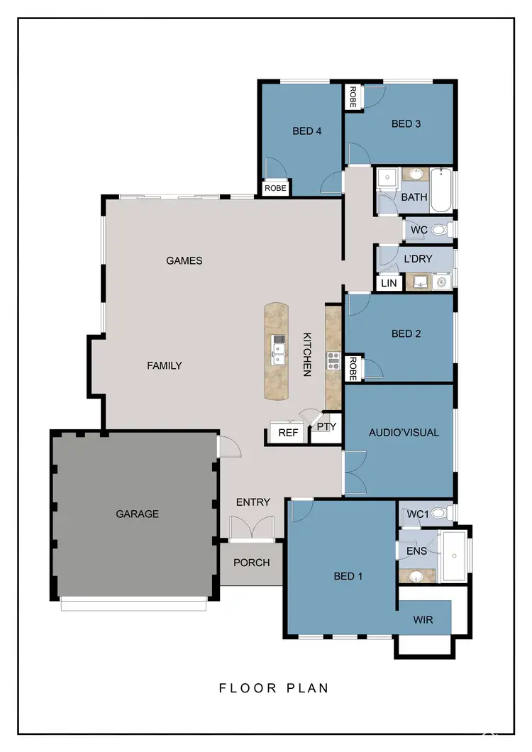 Floorplan of Homely house listing, 5 Lawrence Way, Byford WA 6122