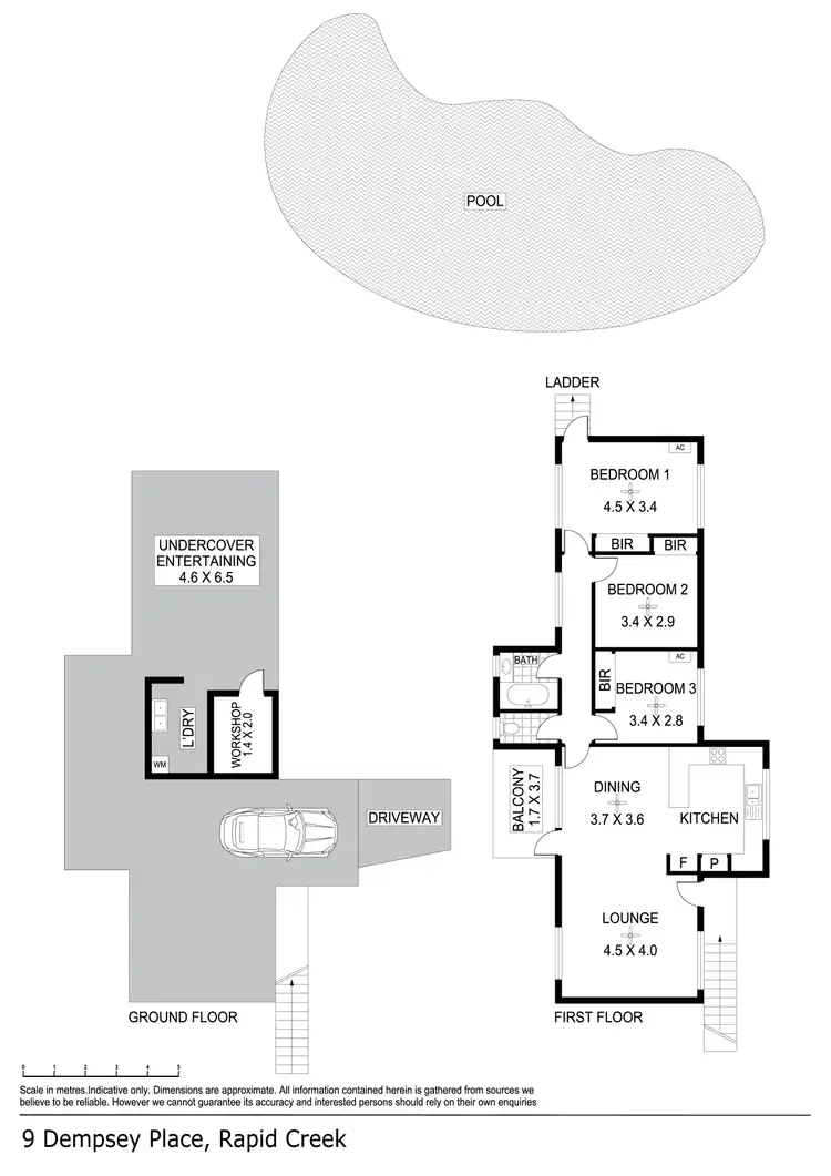Floorplan of Homely house listing, 9 Dempsey Place, Rapid Creek NT 810