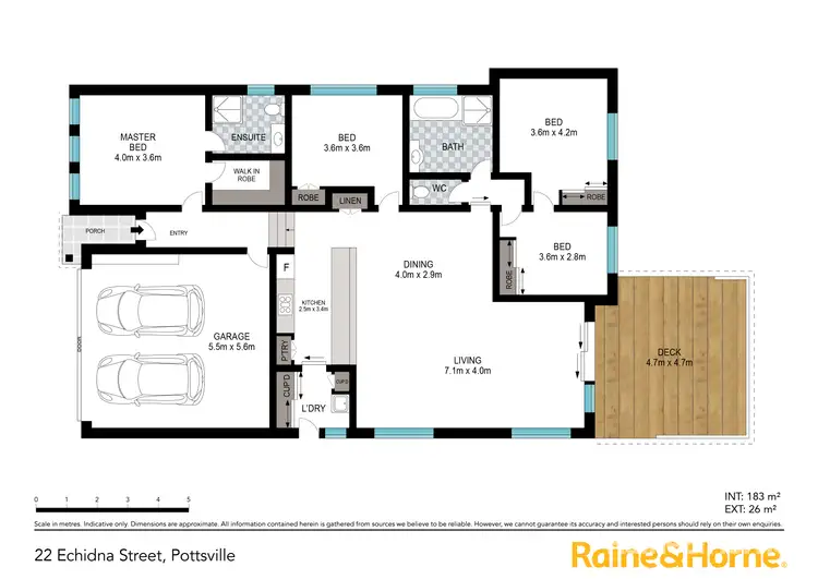 Floorplan of Homely house listing, 22 Echidna Street, Pottsville NSW 2489