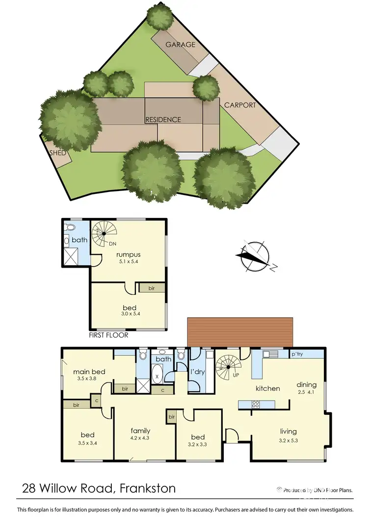 Floorplan of Homely house listing, 28 Willow Road, Frankston VIC 3199