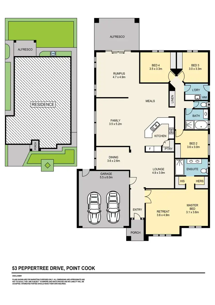 Floorplan of Homely house listing, 53 Peppertree Drive, Point Cook VIC 3030