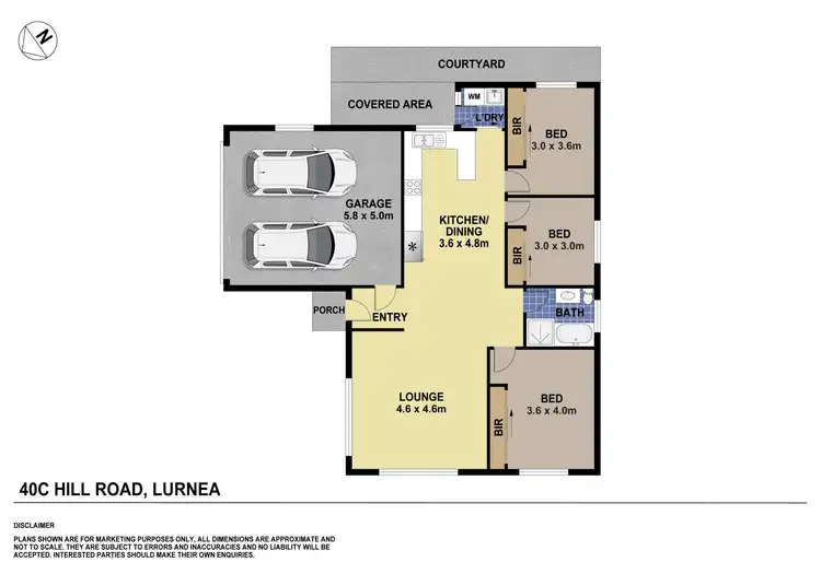 Floorplan of Homely villa listing, 40C Hill Road, Lurnea NSW 2170