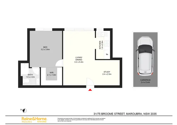 Floorplan of Homely unit listing, 31/75 Broome Street, Maroubra NSW 2035