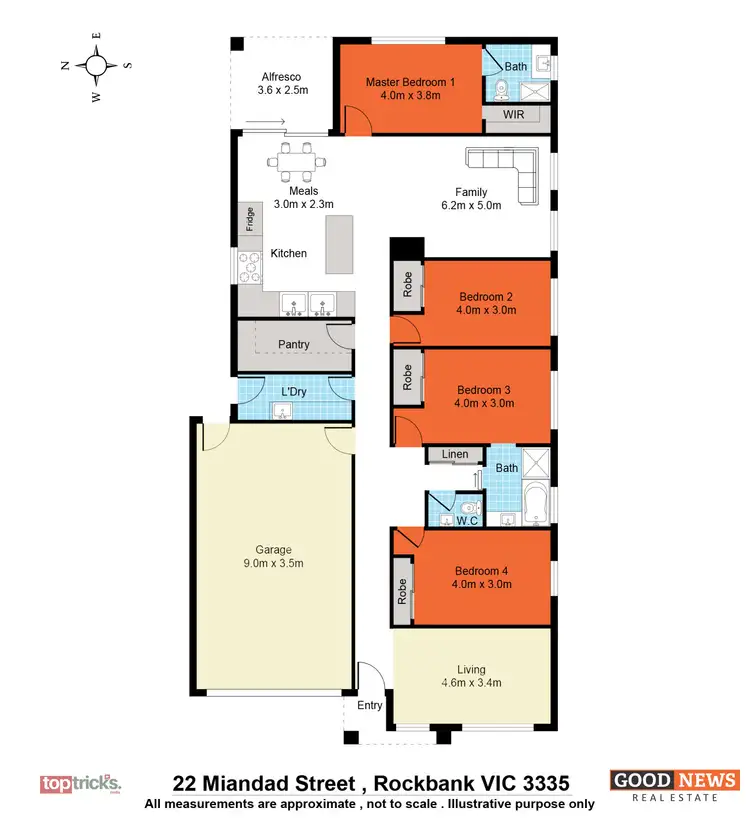 Floorplan of Homely house listing, 22 Miandad Street, Rockbank VIC 3335
