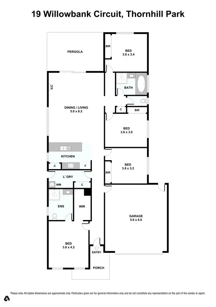 Floorplan of Homely house listing, 19 Willowbank Circuit, Thornhill Park VIC 3335