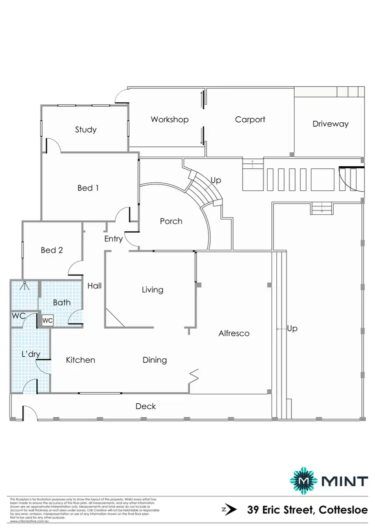 Floorplan of Homely house listing, 39 Eric Street, Cottesloe WA 6011