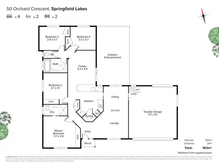 Floorplan of Homely house listing, 50 Orchard Crescent, Springfield Lakes QLD 4300