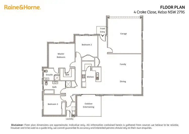 Floorplan of Homely house listing, 4 Croke Close, Kelso NSW 2795