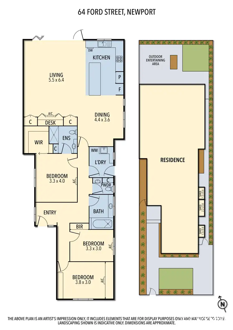 Floorplan of Homely house listing, 64 Ford Street, Newport VIC 3015