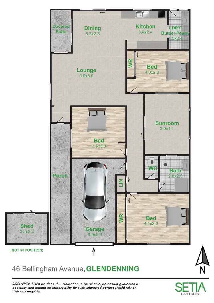 Floorplan of Homely house listing, 46 Bellingham Avenue, Glendenning NSW 2761