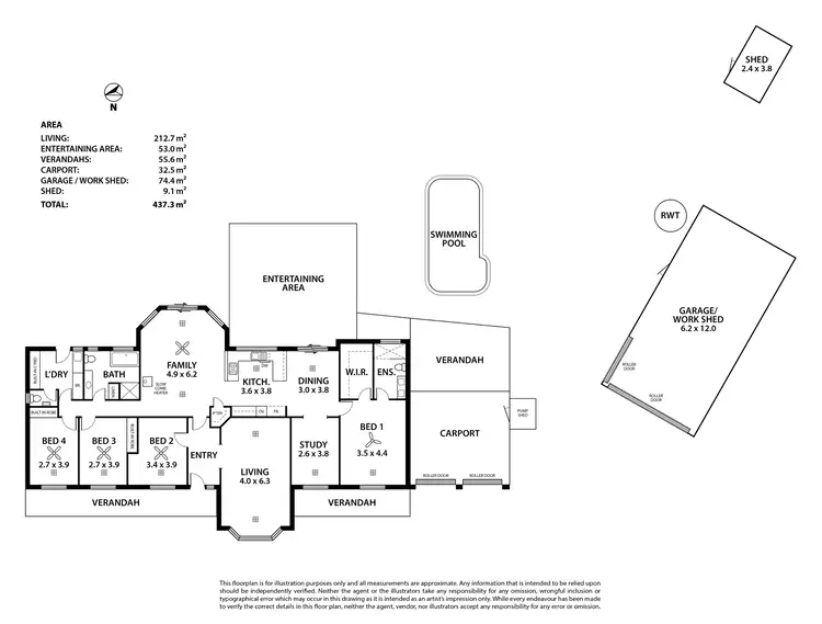 Floorplan of Homely house listing, 8 Reuben Pope Court, Mount Barker SA 5251