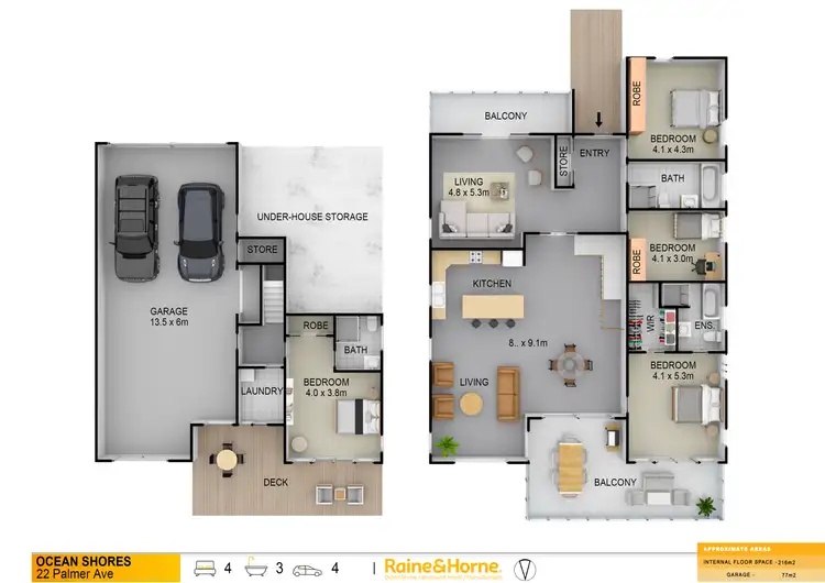 Floorplan of Homely house listing, 22 Palmer Avenue, Ocean Shores NSW 2483