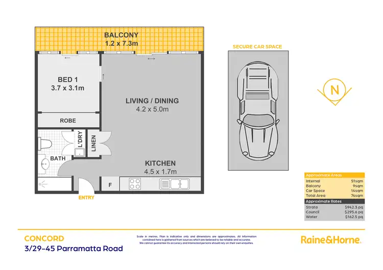 Floorplan of Homely apartment listing, 3/29-45 Parramatta Road, Concord NSW 2137