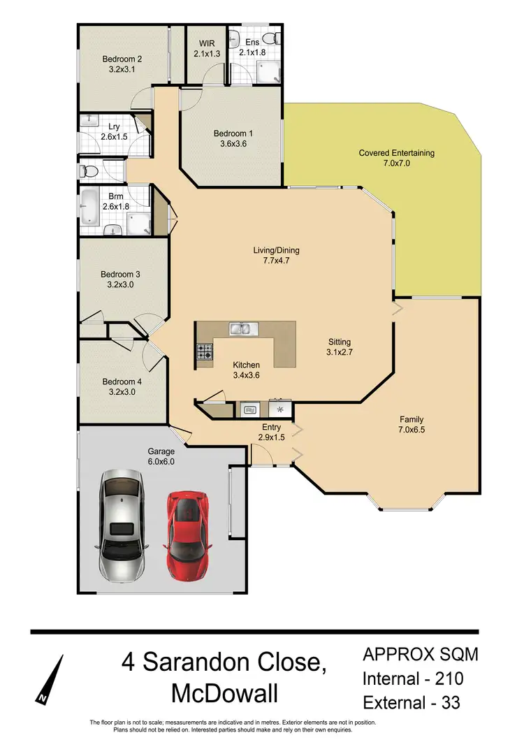 Floorplan of Homely house listing, 4 Sarandon Close, Mcdowall QLD 4053