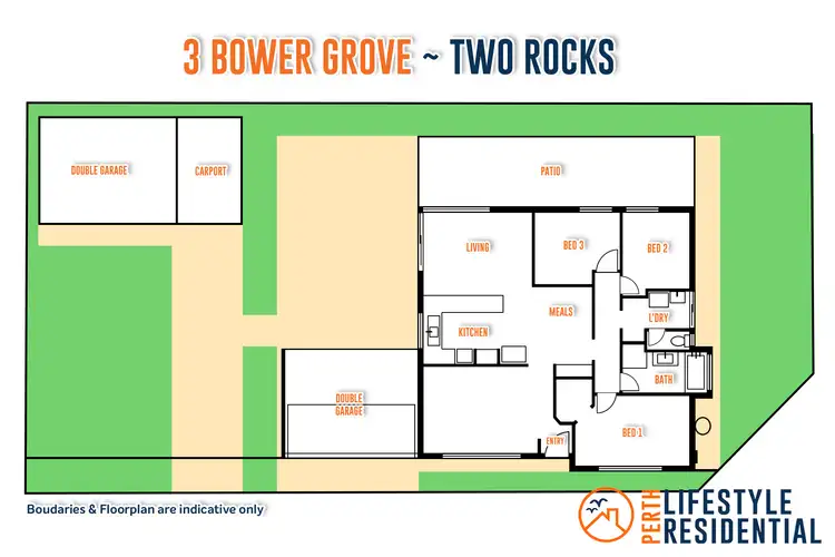 Floorplan of Homely house listing, 3 Bower Grove, Two Rocks WA 6037