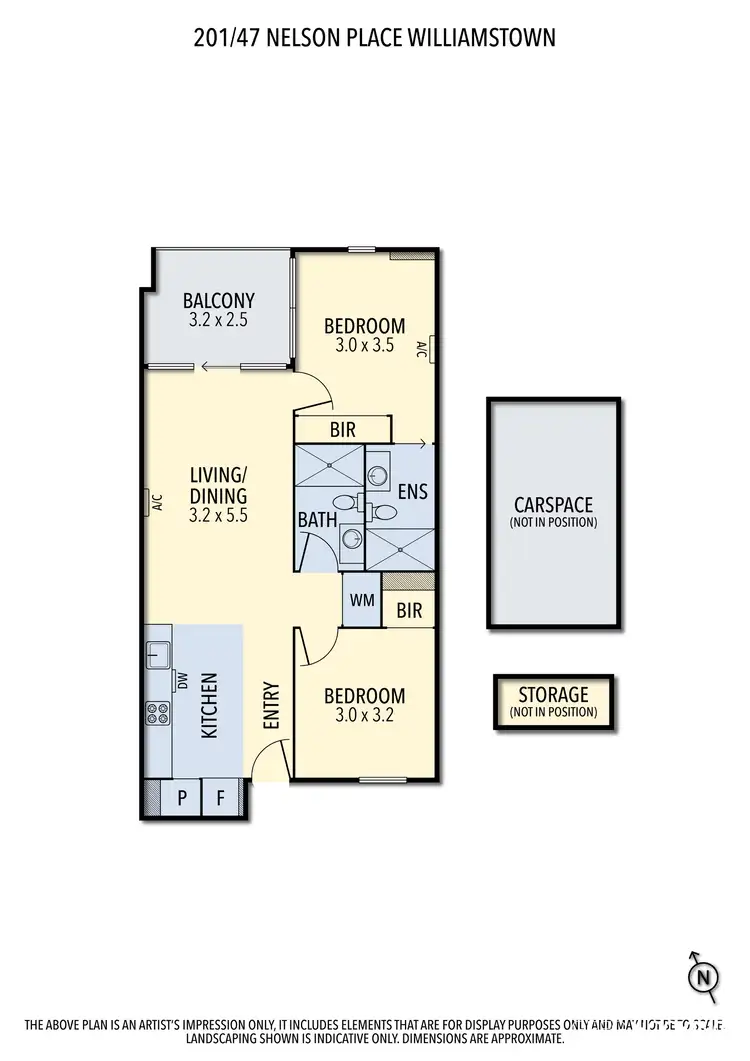 Floorplan of Homely apartment listing, 201/47 Nelson Place, Williamstown VIC 3016