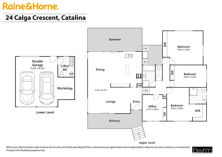 Floorplan of Homely house listing, 24 Calga Crescent, Catalina NSW 2536