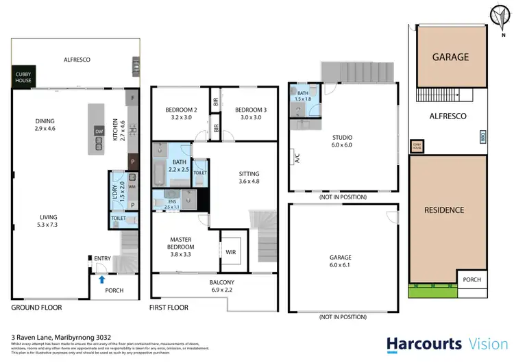Floorplan of Homely house listing, 3 Raven Lane, Maribyrnong VIC 3032