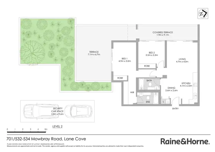 Floorplan of Homely apartment listing, 701/532-534 Gordon crescent, Lane Cove NSW 2066