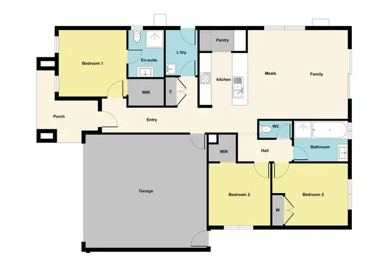 Floorplan of Homely house listing, 239 Western Highway, Ararat VIC 3377