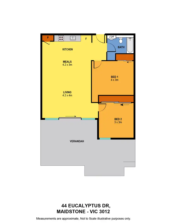 Floorplan of Homely apartment listing, 9/44 Eucalyptus Drive, Maidstone VIC 3012