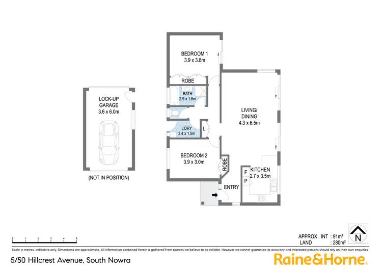 Floorplan of Homely villa listing, 5/50 Hillcrest Avenue, South Nowra NSW 2541