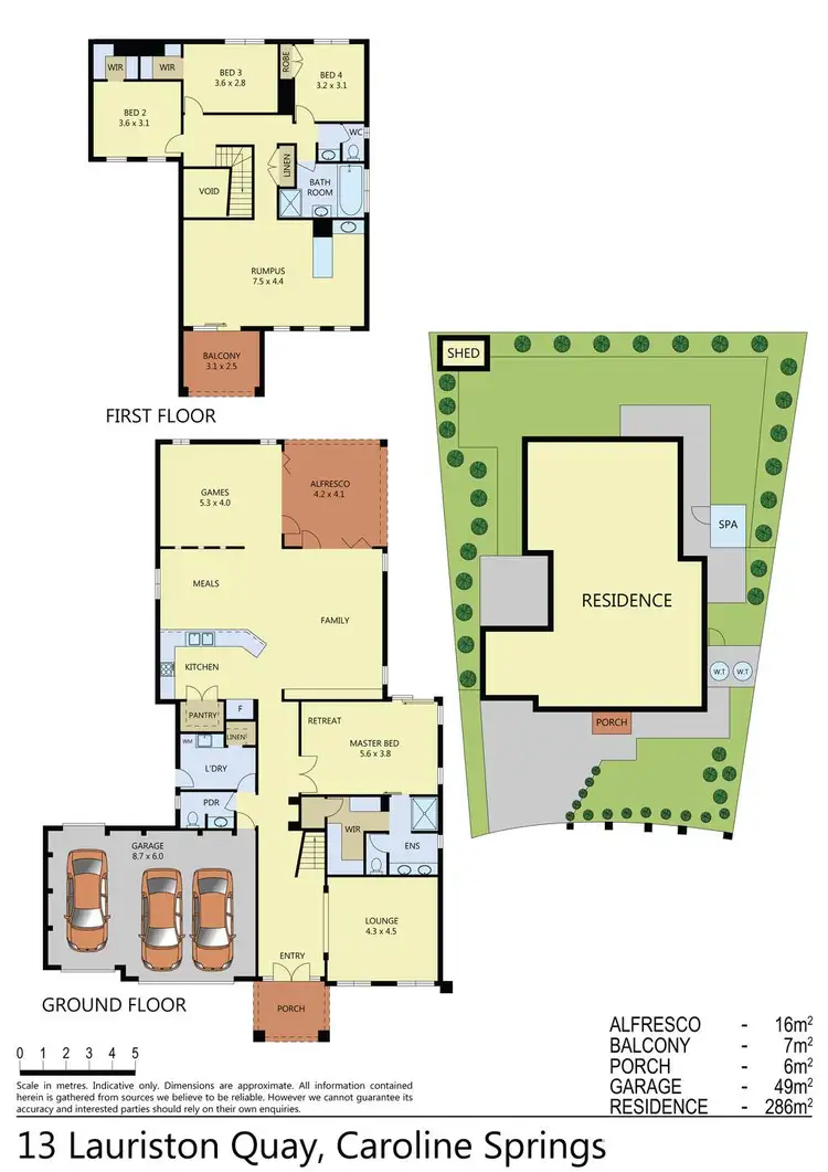 Floorplan of Homely house listing, 13 Lauriston Quay, Caroline Springs VIC 3023