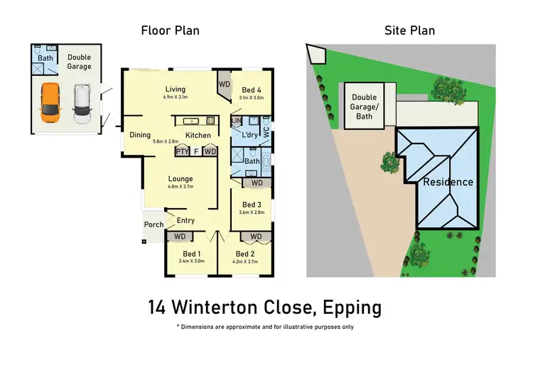 Floorplan of Homely house listing, 14 Winterton Close, Epping VIC 3076