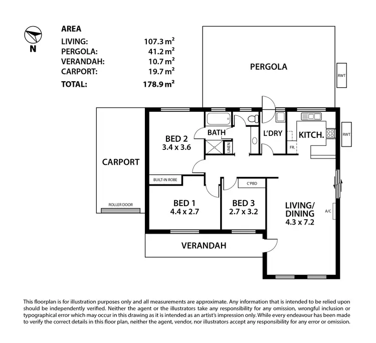 Floorplan of Homely unit listing, 2/15 Marchant Road, Strathalbyn SA 5255
