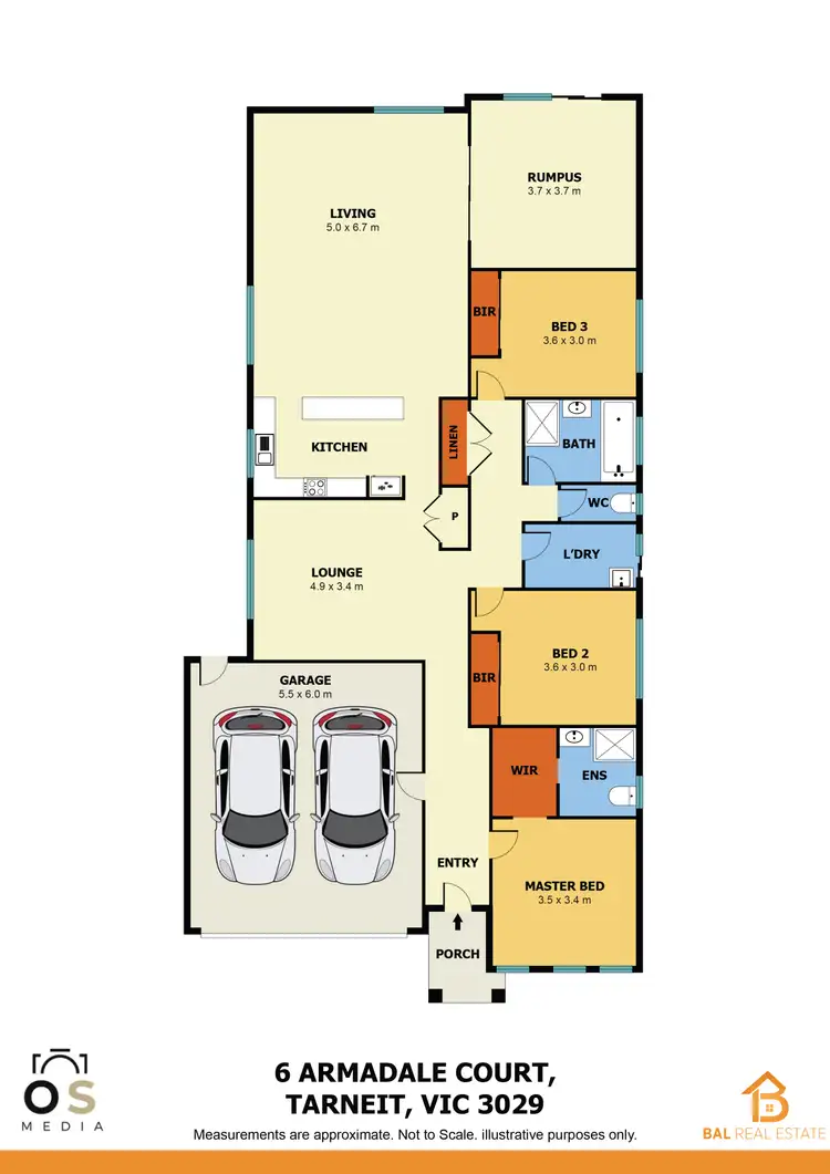 Floorplan of Homely house listing, 6 Armadale court, Tarneit VIC 3029