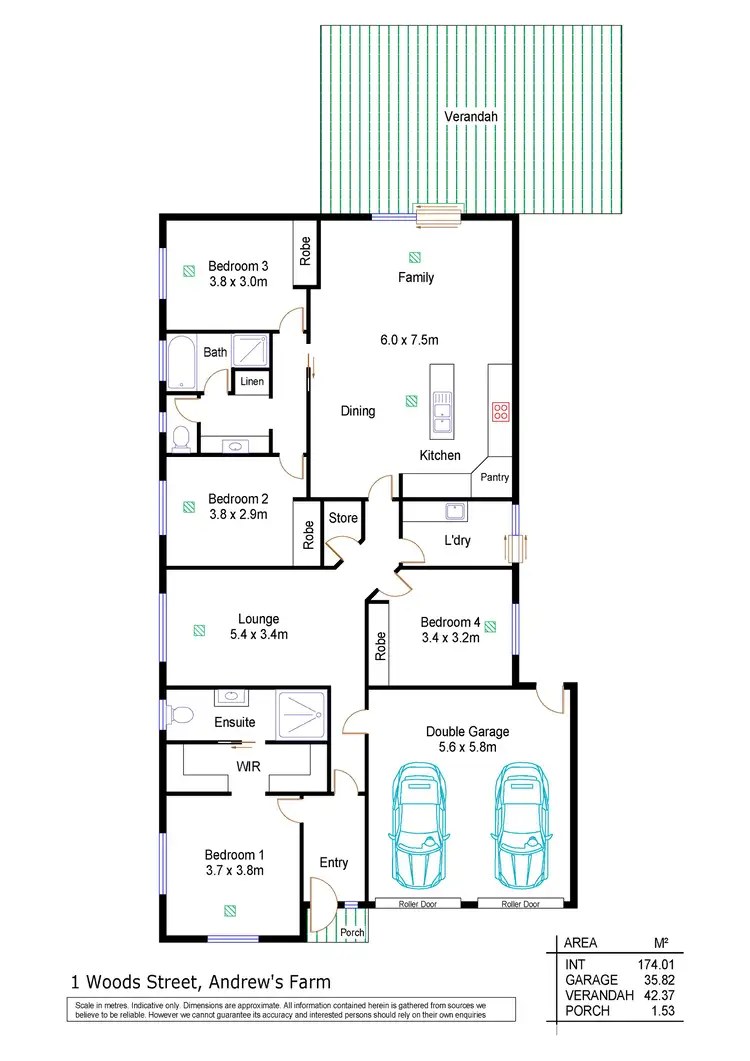 Floorplan of Homely house listing, 1 Wood Street, Andrews Farm SA 5114