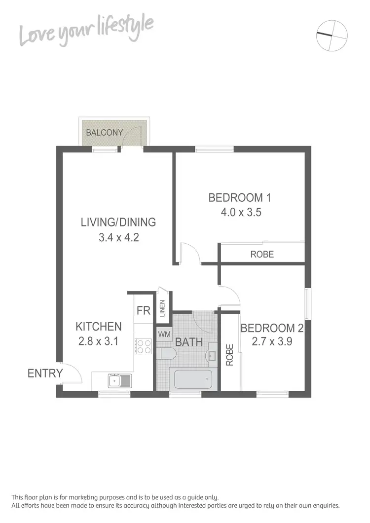 Floorplan of Homely apartment listing, 10/9-17 Newton Street, Alexandria NSW 2015