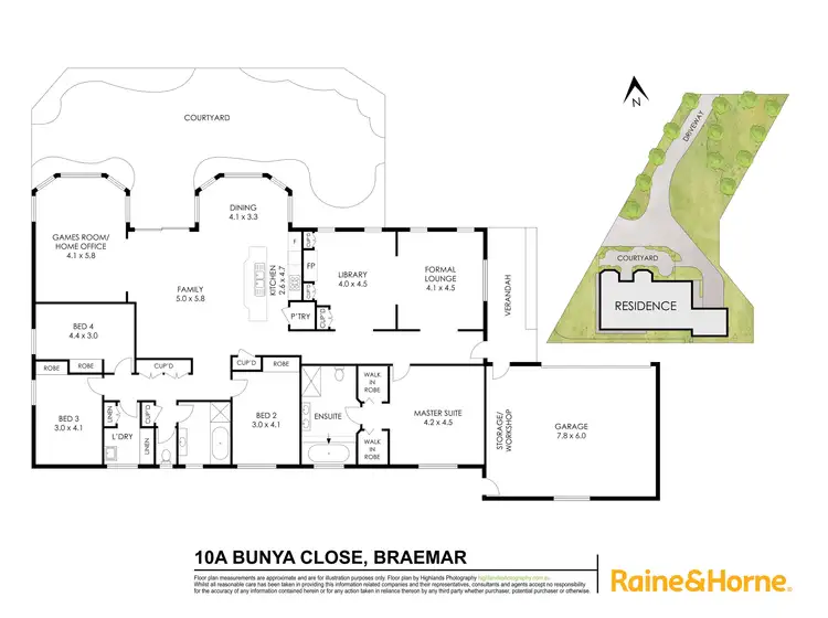 Floorplan of Homely house listing, 10A Bunya Close, Mittagong NSW 2575